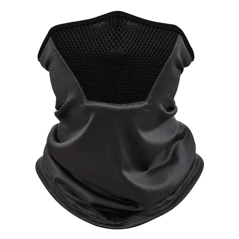 

Face Scarves Solid Color With Neck Flap Mesh Summer Sunscreen Mask Men Fishing Face Mask Ice Silk Women Sunscreen Veil