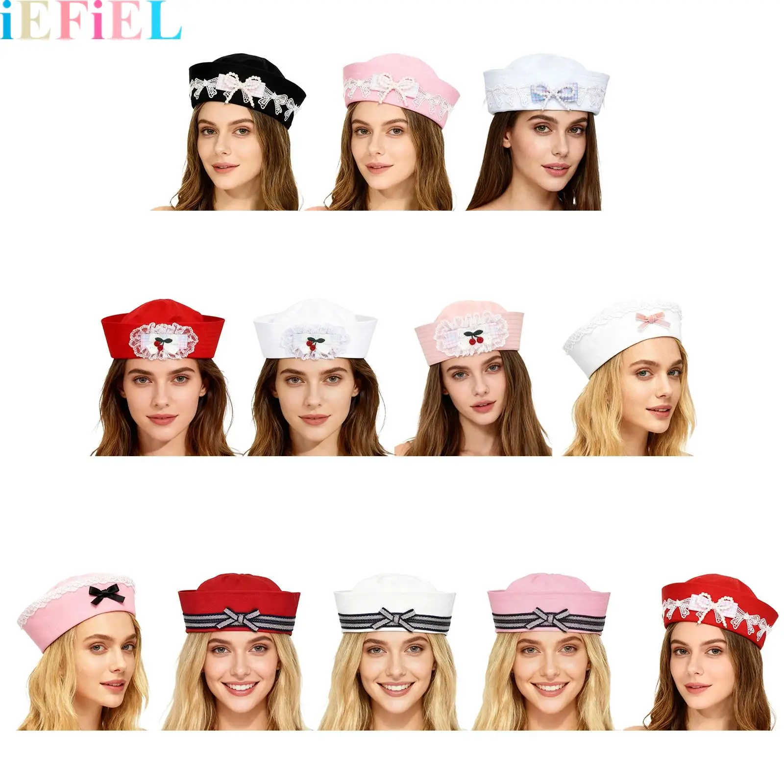 

1Pcs Sailors Hats Cute Hat Marine Breathable Comfortable Hats for Girls Women Parties And Celebration