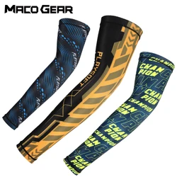 Ice Cooling Arm Sleeves Cover Sun Protection Sports Running Cycling Hiking Golf Basketball Non-slip Arm Warmer Cuffs Men Women