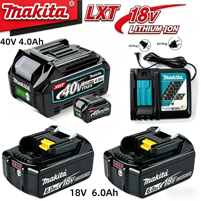 

100% Genuine Makita 5/6Ah for Makita 18V Battery BL1860B BL1840 BL1830B BL1850B BL1850 BL1860 BL1815 Replacement Lithium Battery