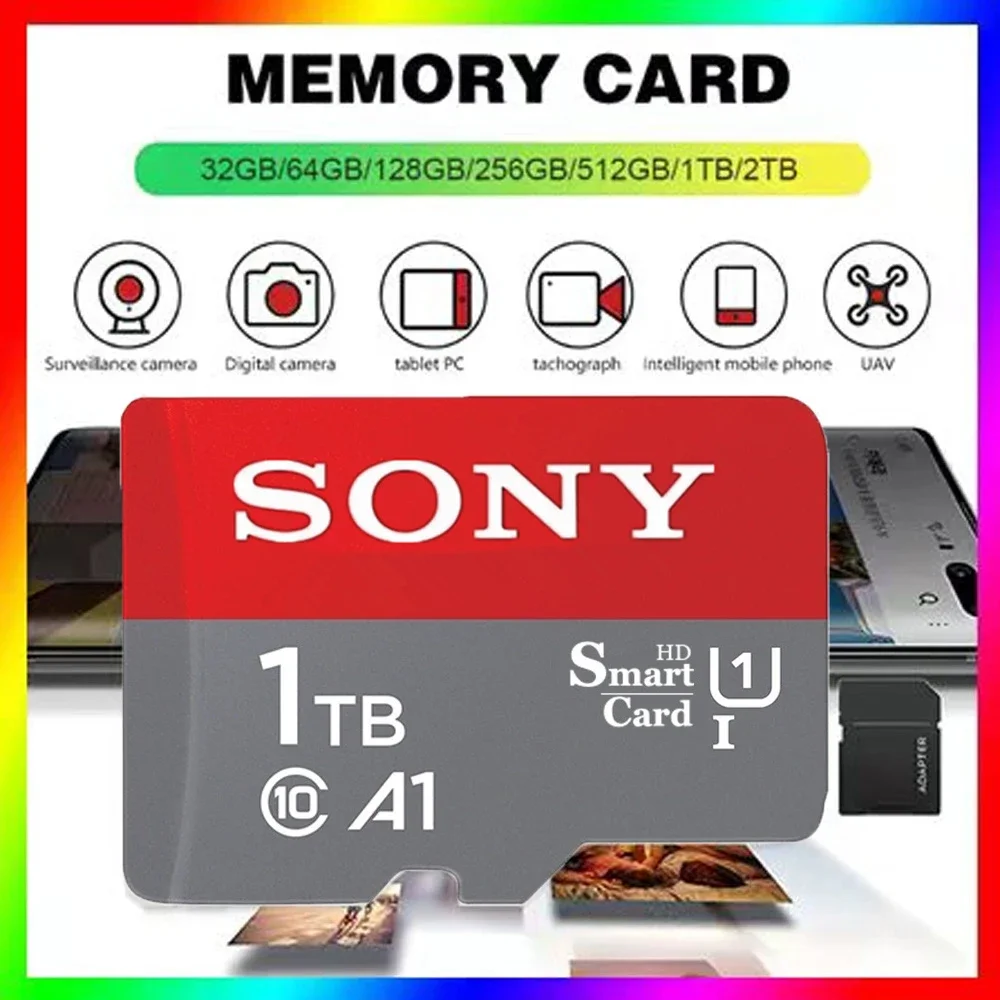 Original SONY Ultra Micro SD 64GB128GB256GB 512GB 1TB TF flash memory card storage card for mobile phones/computers/video/drones