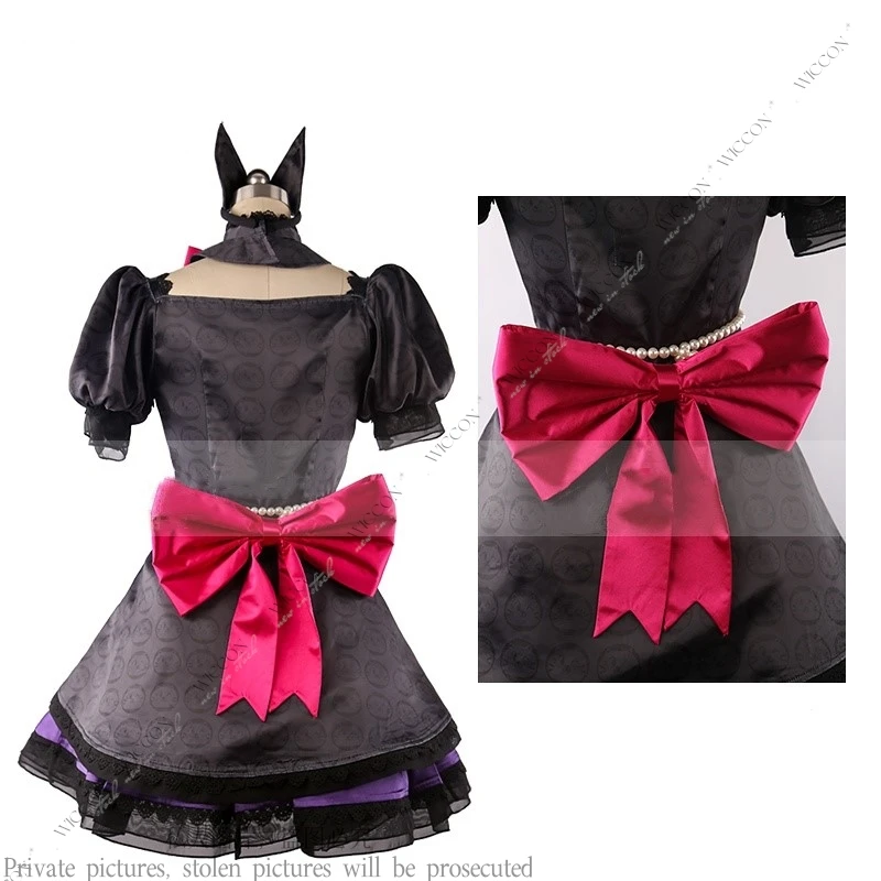 Luna The Black Cat OW D.Va Hana Song Black Cat Luna Dress Uniform Outfit Games Wig Cosplay Costumes Halloween Party Woman