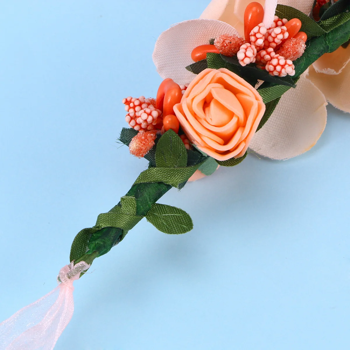 

Garland Headband Bracelet Wedding Headpiece Hair Party Wreath Flower Headgear