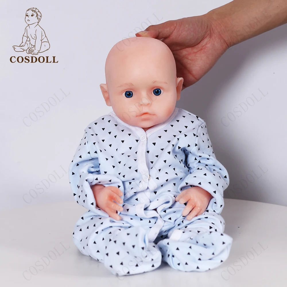 COSDOLL 44cm Reborn Baby Doll Lovely Girl Toys 2.45KG Full Body Soft Silicone Painted Unpainted Baby Alive Dolls for Girls