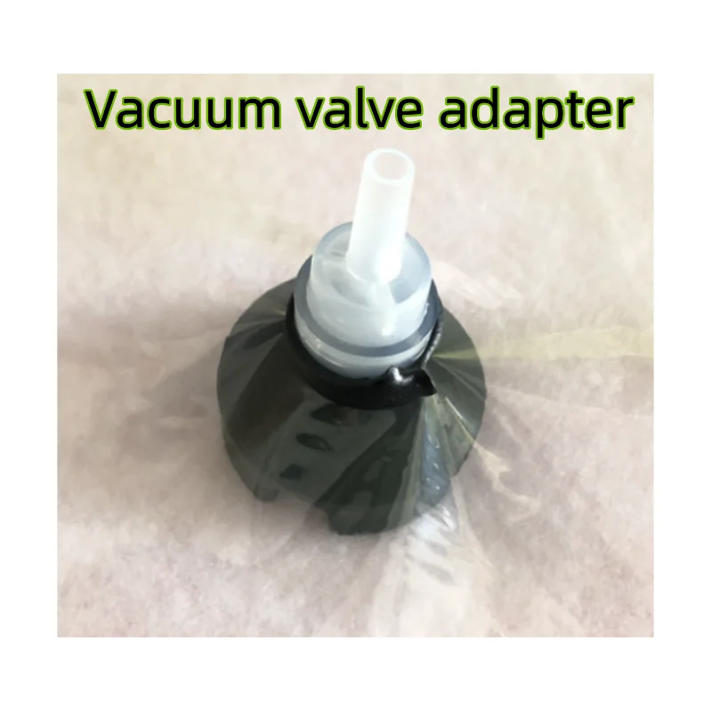 Carbon fiber resin guided silicone nozzle interface used for self sealing vacuum bag connector joint vacuum process air removal