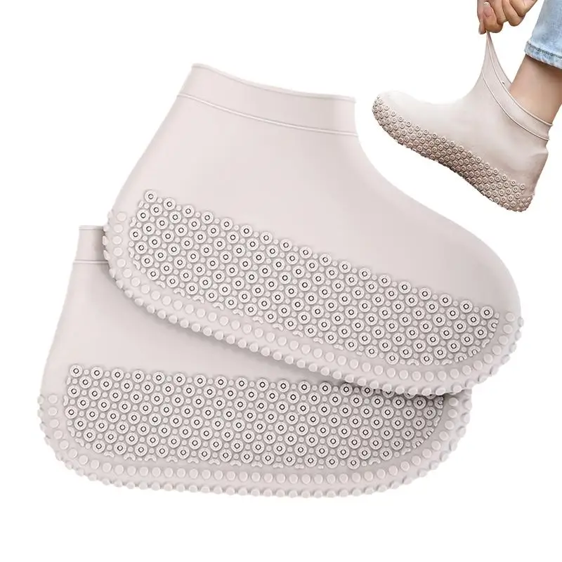 

Rain Boot Covers Water Resistant Overshoes Slip Resistant Silicone Protector Reusable Galoshes For Hiking Climbing Camping