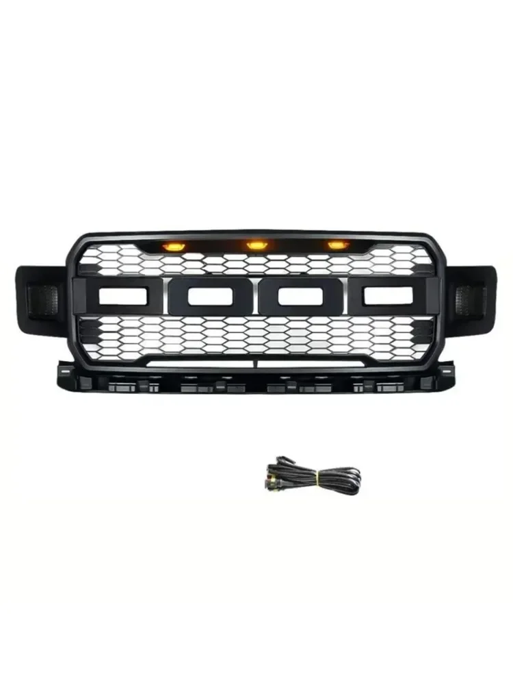 Raptor Style Grill Front Grille Fit For Ford F150 2018-2020 With LED Light