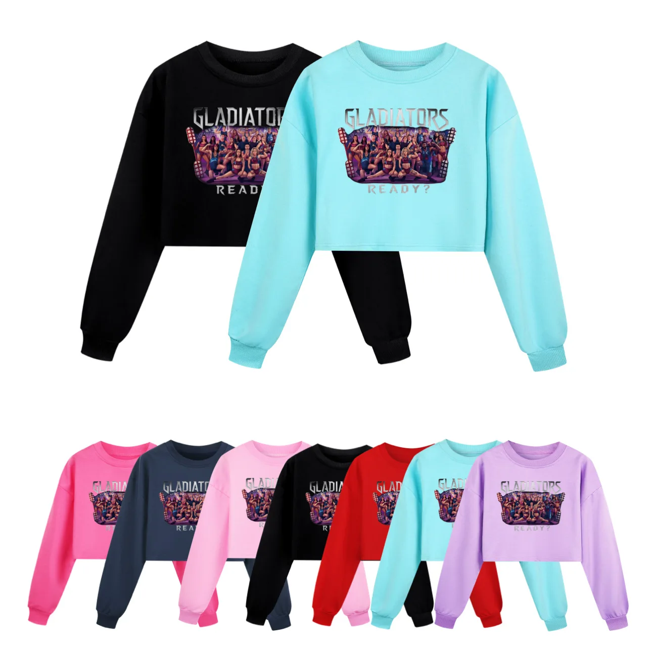 Gladiator Are You Ready Kids Long Sleeve Hoodie Hooded Sweatshirt for Teen Girls Teenagers Toddler Boys Pullover Children's Coat