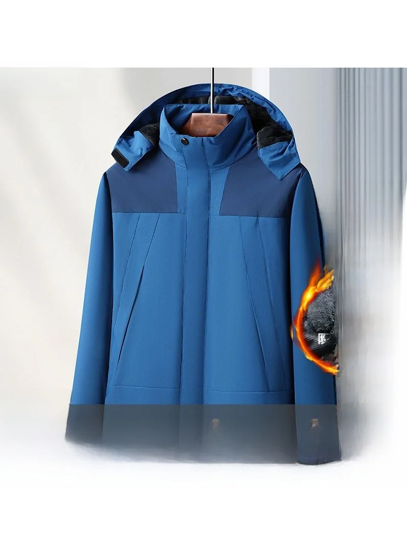 

Утепленная зимняя куртка для активного отдыха, мужская и женская, теплая, на хлопковой подкладке, большие размеры, пухонепроницаемая, для горного туризма