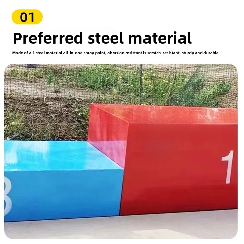 육상 경기용 스틸 단상, 성인 스포츠 대회용 고급 상, 컬러 장비