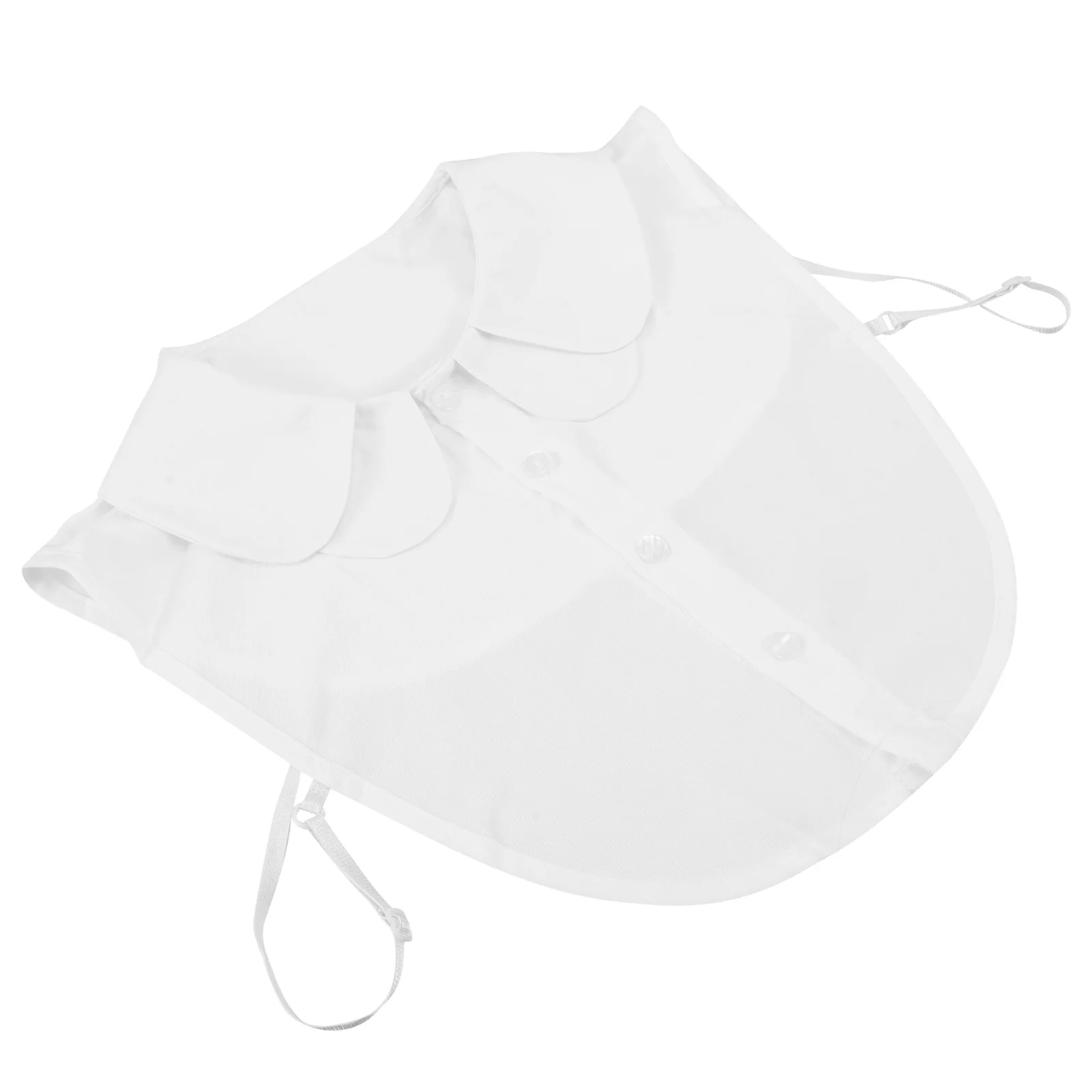 Afneembare blousekraag voor dames Witte dubbellaagse imitatie Dickey-halsinzet Stijlvolle gelaagdheid stuk truienoverhemden