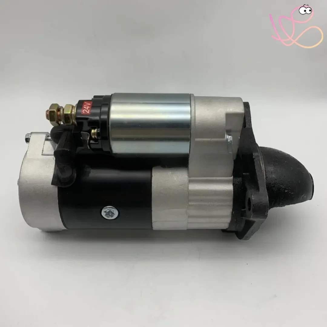 Replacement QDJ2608F 24V 5.5KW Starter Motor for WEI FANG HUA FENG HUA DONG HUA YUAN 4105 6105 diese Engine Parts