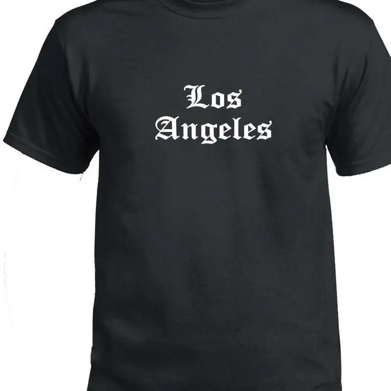 

Футболка Los Angeles L A Cali Cal Old English Font Hip Hop Urban S 5XL