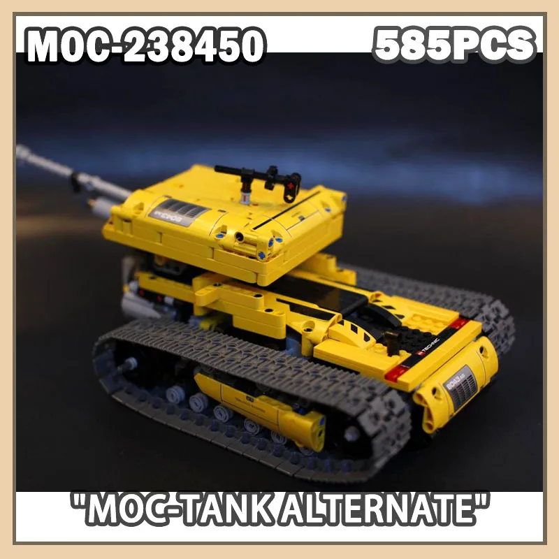 

MOC-238450 Tank Alternate Building Block Space War Series Christmas Edition Assembly Tank Birthday Gifts Creative Toys 585P