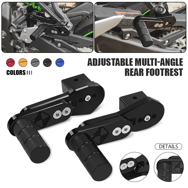 

For TMAX530 TMAX560 NMAX155 XMAX400 300 125/250 NVX155 Motorcycle Adjustable Multi-angle Telescopic Rear Footrest Peg Foot Pedal