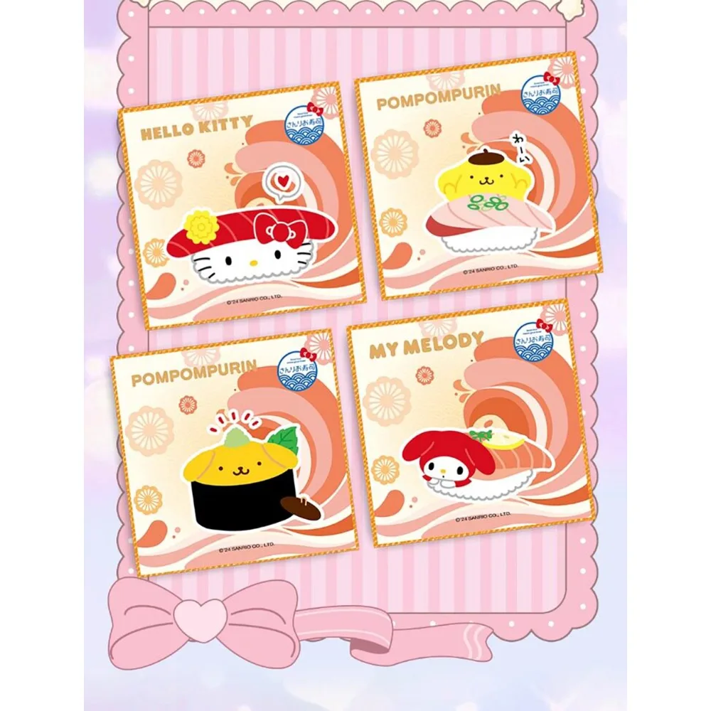 Original KABAO Sanrio Collection Color Paper Card Popular Celebrity Family Member Pattern Theme Rare Cards Kids Christmas Gifts