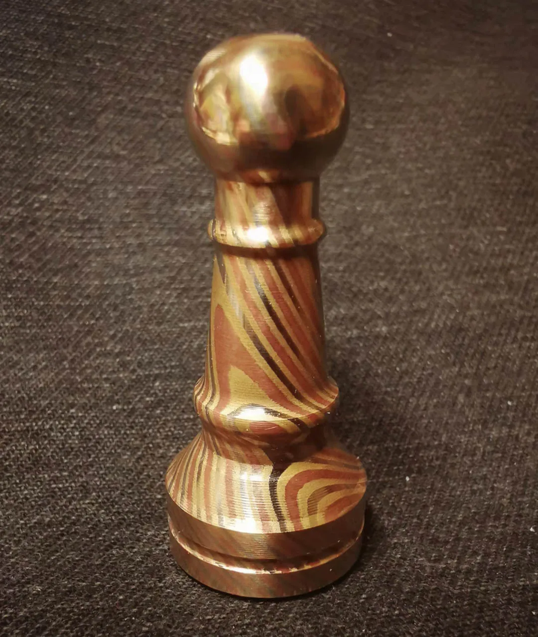 New Arrival 1 Piece High Quality Brass Damascus Chess Game PAWN