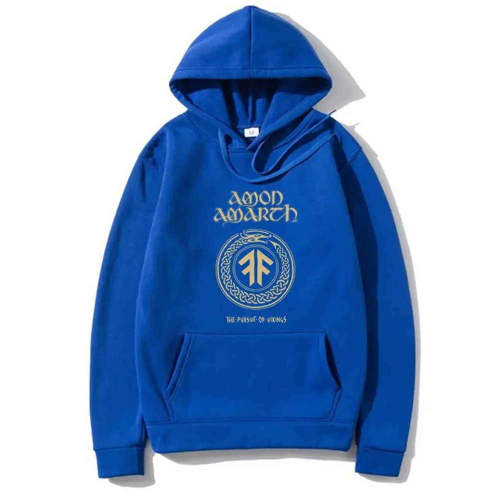 Rockband Amon Amarth Hoodie das Streben nach Vikkiings Pullover Dämmerung der Donner Gott Trainings anzug Herren übergroße Streetwear