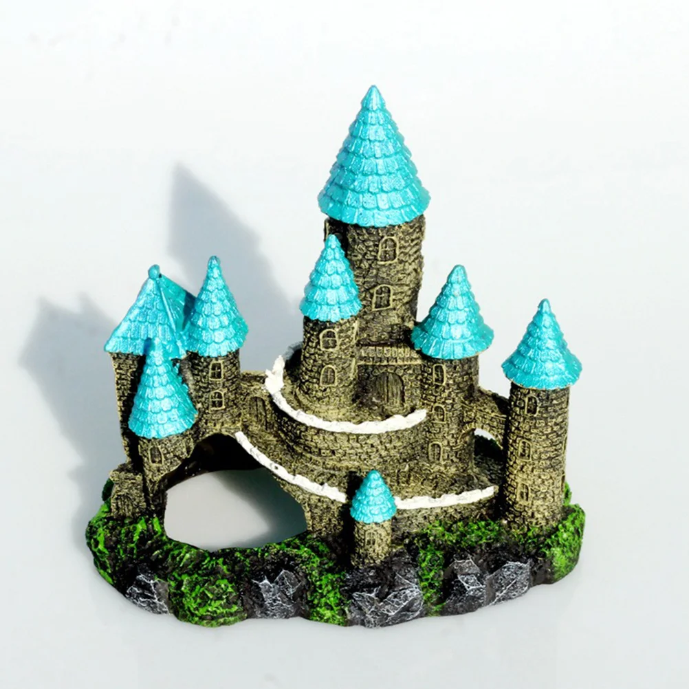 

Decorations Decorative Aquarium Ornament Fish Tank Accessory Supply Desktop Castle Cartoon