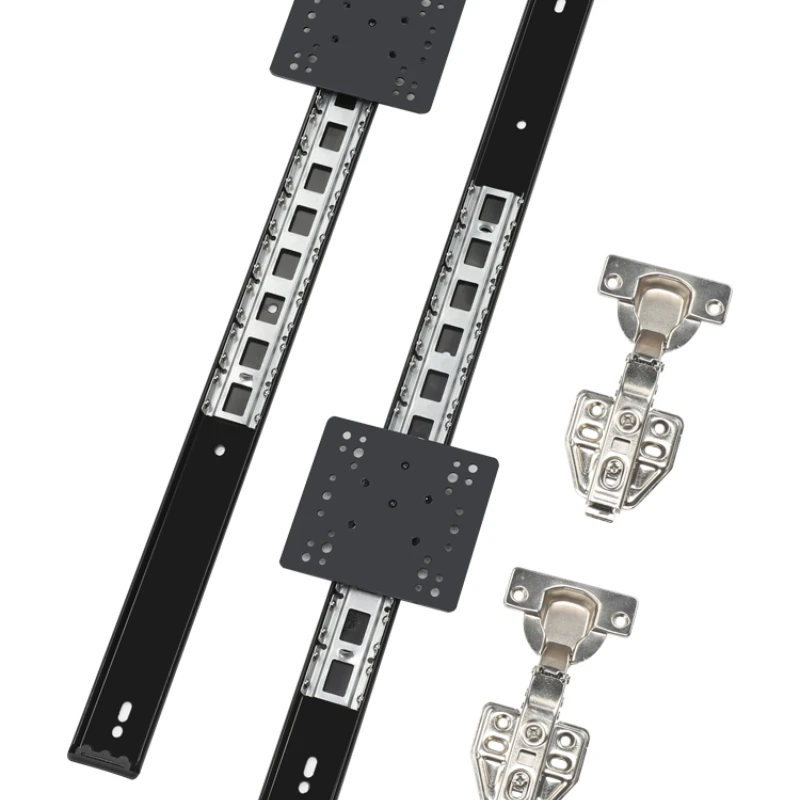 Armário Forno ar Condicionado Armário Flip-up Escondido Dobrável Swing Door Slide Pocket Door Top Montagem Rail Hardware Acessórios