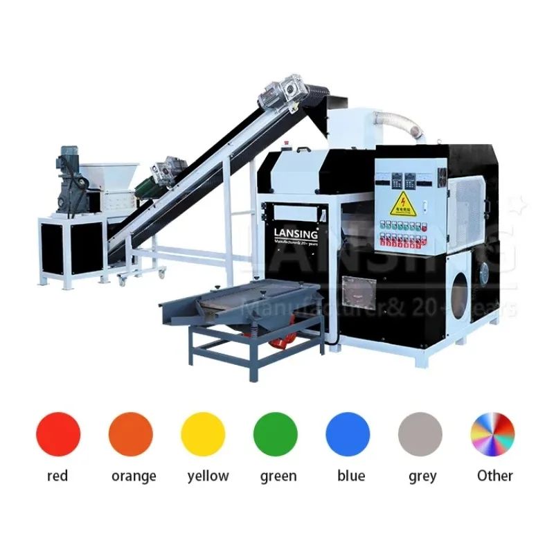 LX-300B Kupferdraht-Schredder- und Trennmaschine, 120–220 kg/h, Kupfer-Granulator, Kabel-Draht-Recycling-Maschine