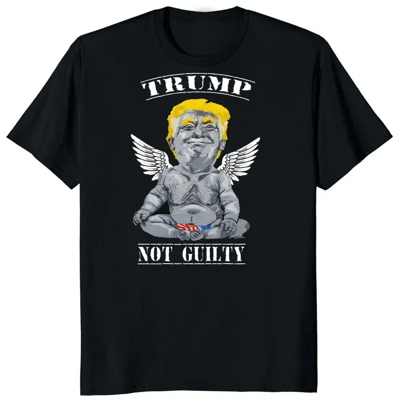 Funny Trump Not Guilty Donald Trump  T Shirt Men  Casual Pattern Summer Man Tee Male   Print Trend Streetwear