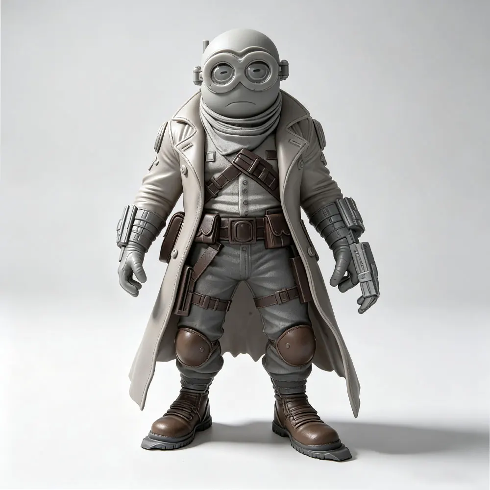 1/24 Desk ornament，hardcore workwear diver explorer, miniature resin model kit, GK mini 3D printed gray model statue, unpainted