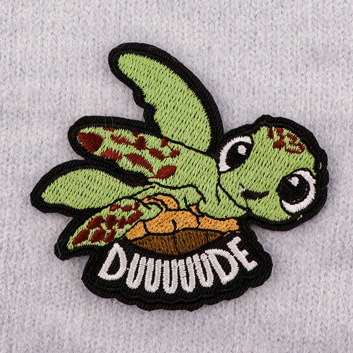 Cartoon Animal Patches On Clothes Cute Sea Turtle Iron on Embroidered Patches For Clothing DIY Stripes Applique Accessory