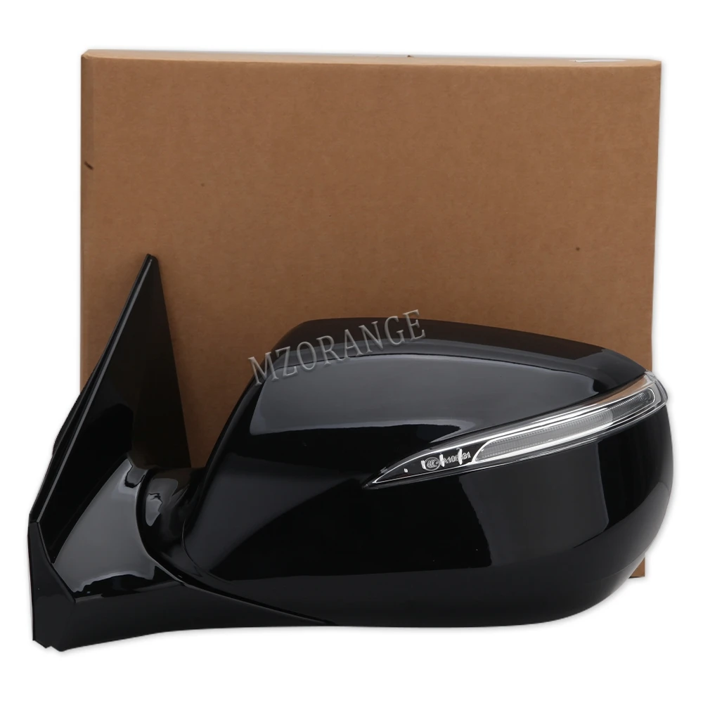 8 Pins Rearview Mirror Assembly,Hyundai Santa Fe MK3 DM 2012 2013 2014 2015 Power Folding Heated Side Mirror Car Accessories