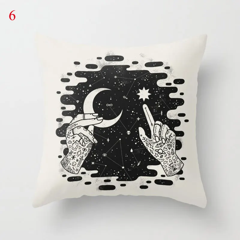 Home Decor Halloween Cushion Cover Skull Decor Pillowcase Bat Pumpkin Pillowcase Car Supplies 45*45cm funda de almohada