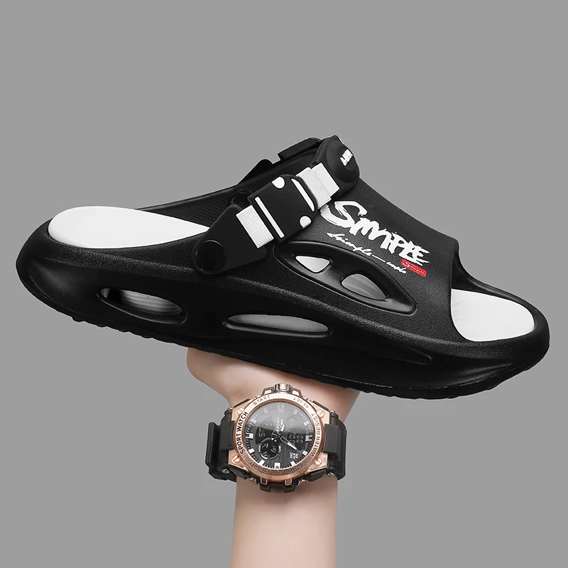 

Summer Men's Massage Slippers Indoor Outdoor Sandals Beach Comfortable Soft Slides Clogs Casual Shoes Men Women Home Slippers