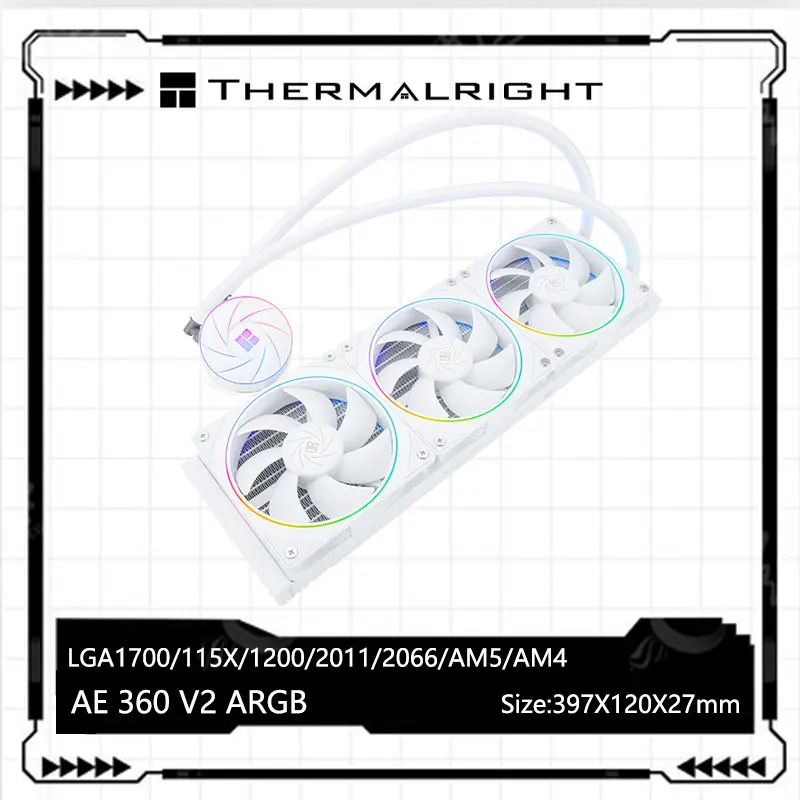 

Thermalright AQUA ELITE 360 V2 White ARGB Liquid Cooler 5V 3PIN CPU Fan Integrated Water Cooling Radiator For LGA1700 115x AM5