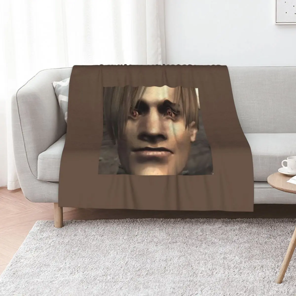 Leon s Kennedy romantic picture very good \t Throw Blanket Luxury Throw Travel Furrys for winter Plush Blankets