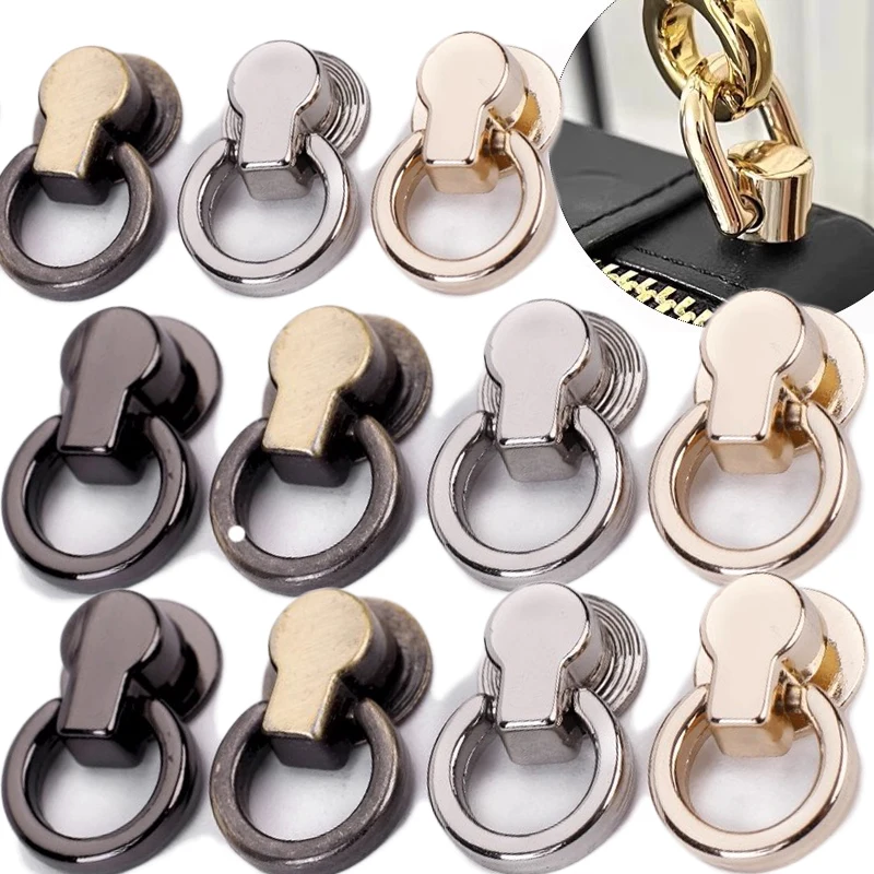 20PC Metal Bag Rivet Nail Buckle Studs Button Handbag Belt Hanger Leather Craft Luggage Bag Buckle Tong Snap Hardware Accessorie