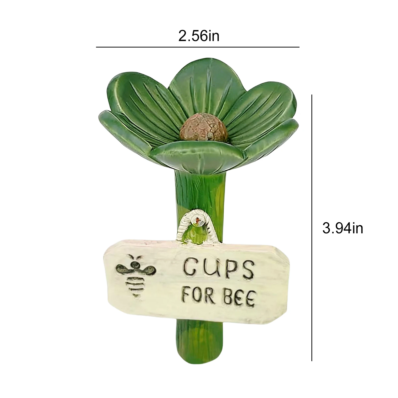 Resin Butterfly Bee Bath Bowl for Thirsty Pollinators Bee Pollinator Feeder Drinking Cup for Outdoor Garden Yard Decor