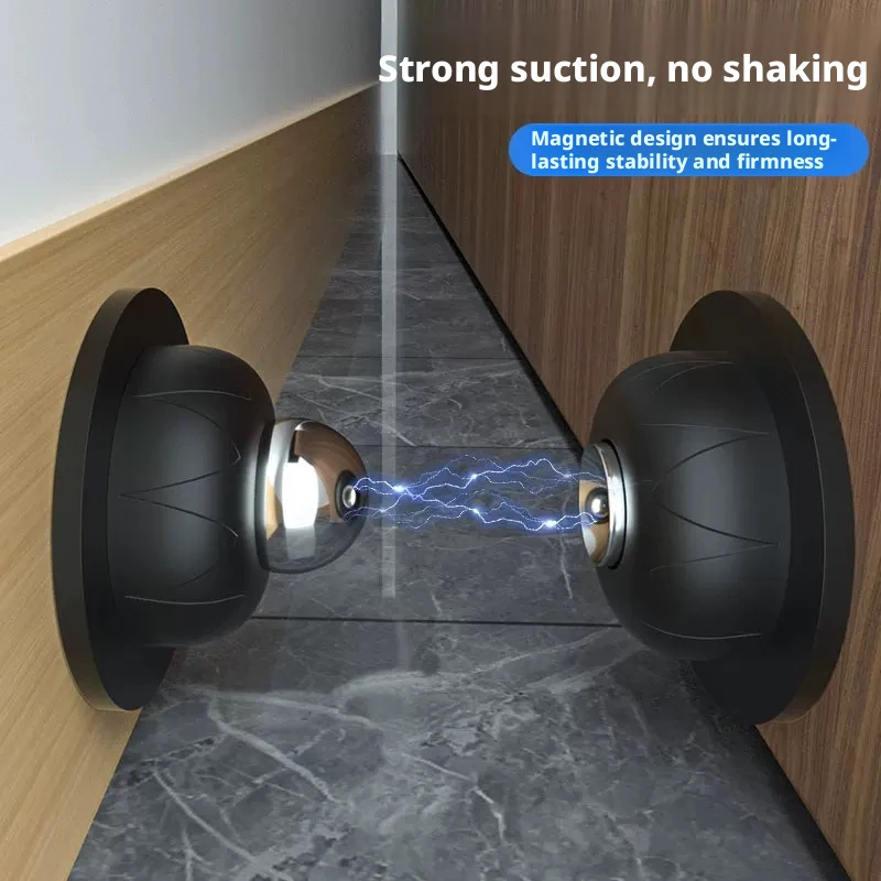 

1 Piece Strong Magnetic Door Stopper: Silicone Anti-Collision Mute Touch for Hotel, Home, Wardrobe & Bathroom