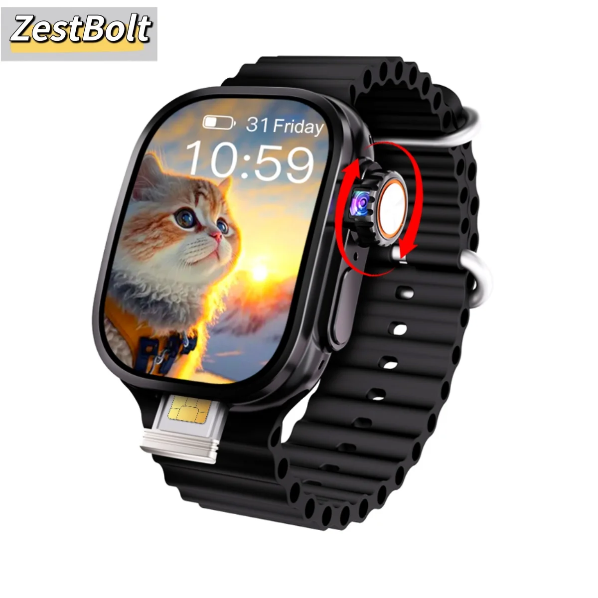 

Original JC02 Pro Smart Watch 2.26inch Amoled Smartwatch Men Women Curved Display Android 10.0 GPS Position WIFI Connect Camera