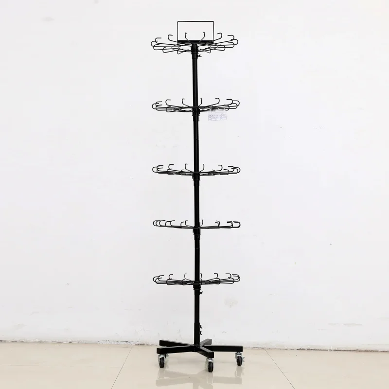 custom.Newest Sale Modern Style Yiwu Hotter Put Hook Display Rolling Stand Rack