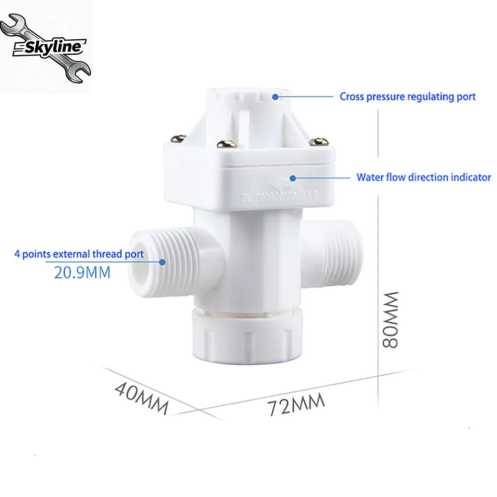2/3/4 Points Interface Pressure Reducing Valve Regulate Pressure Control Calve for Water Purifier Pressure Reducing Valve