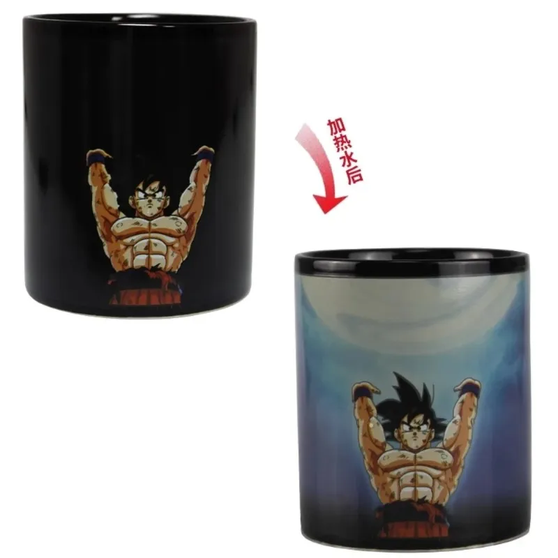 

Dragon Ball X ONE PIECE Color Changing Mug Monkey D. Luffy Son Goku Cute Creativity Exquisite Ceramic Cup New Gifts