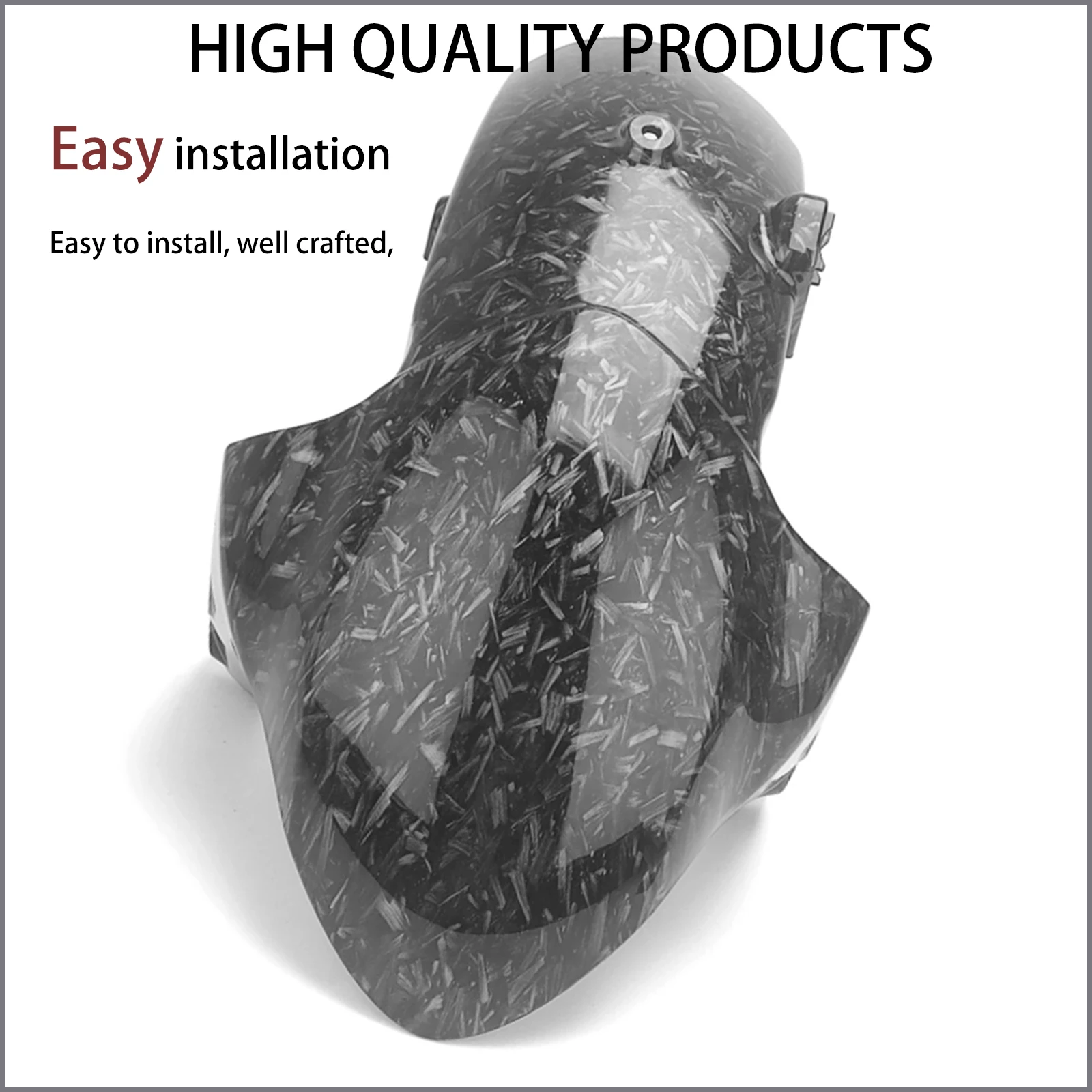 Motorcycle Front Fender Splash Mudguard ABS Carbon Fiber Accessories For Yamaha MT-09 MT09 MT 09 mt09 mt-09 2021 2022 2023