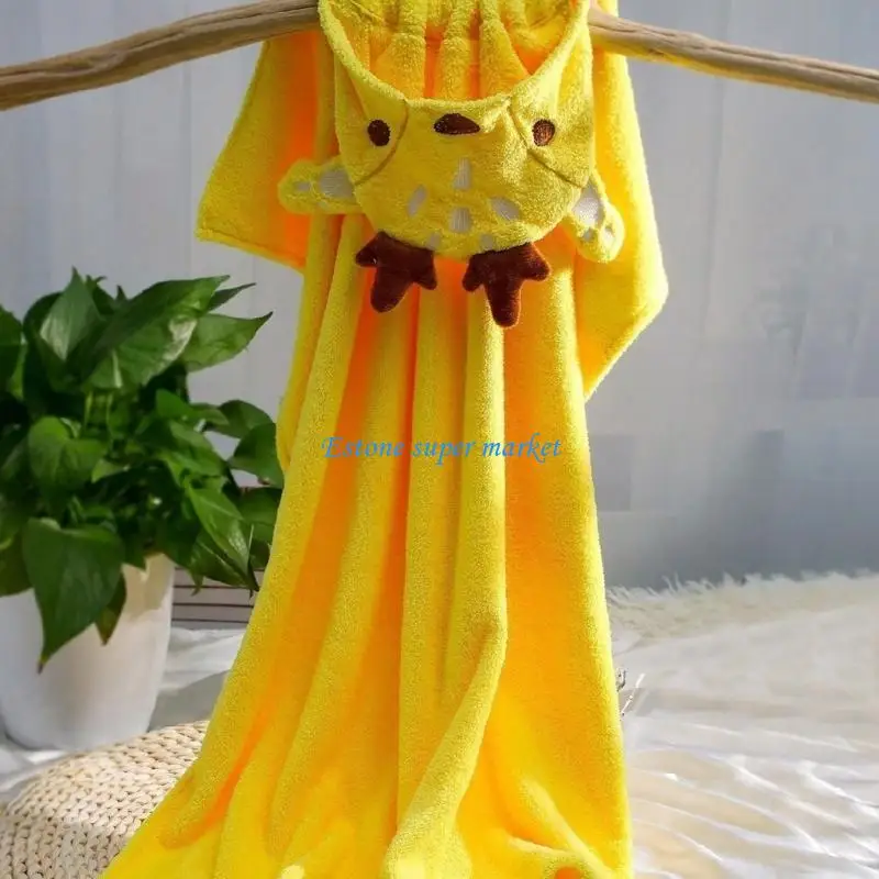 090B Male Female Baby Photoshoots Blanket Elk Charm Bathrobe Flannel Bath Robe