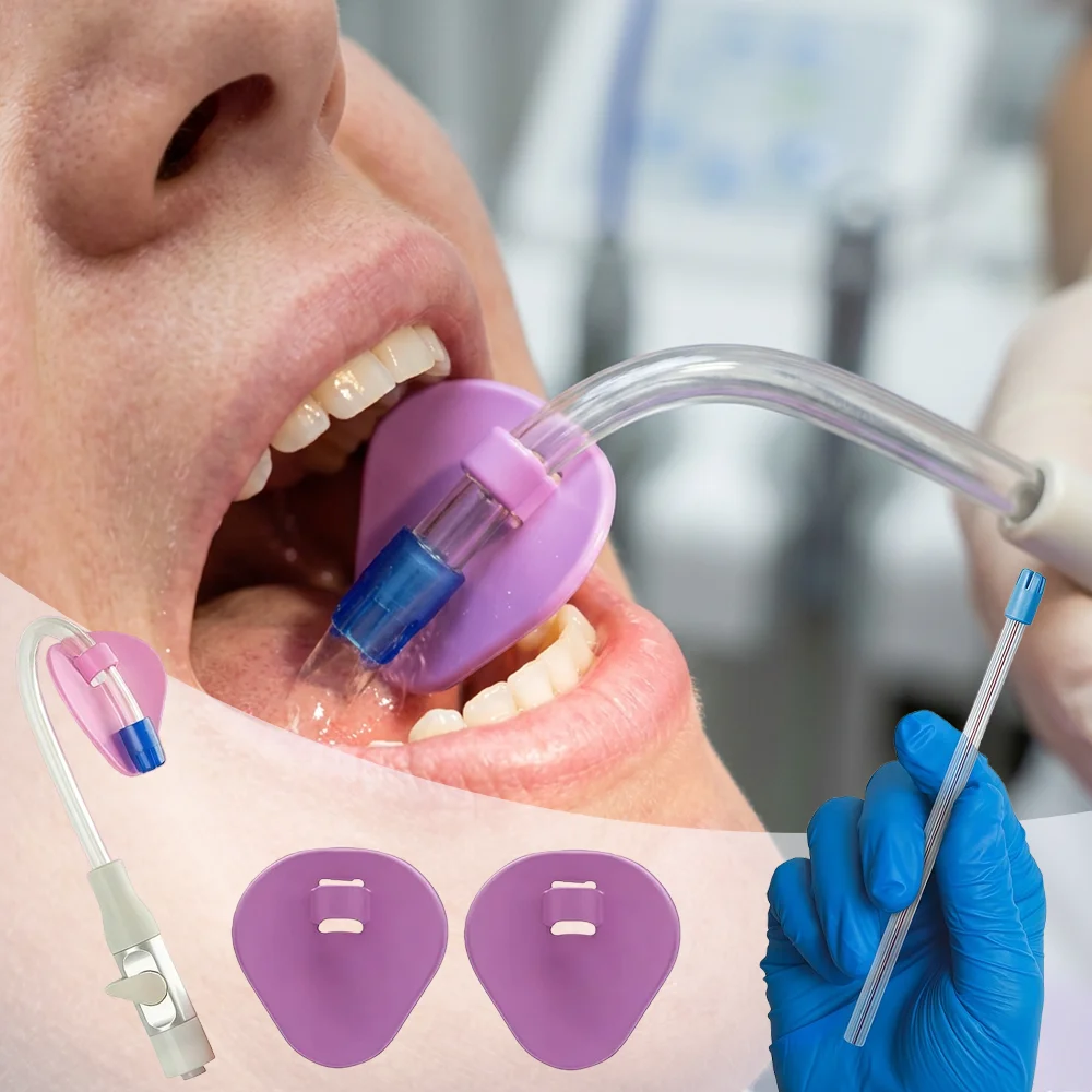 1 Piece/10 Pieces/50 Pieces Autoclavable Dental Suction Tube Holder, Oral Care Tool, Saliva Outlet, Hve Tube Locator image 3