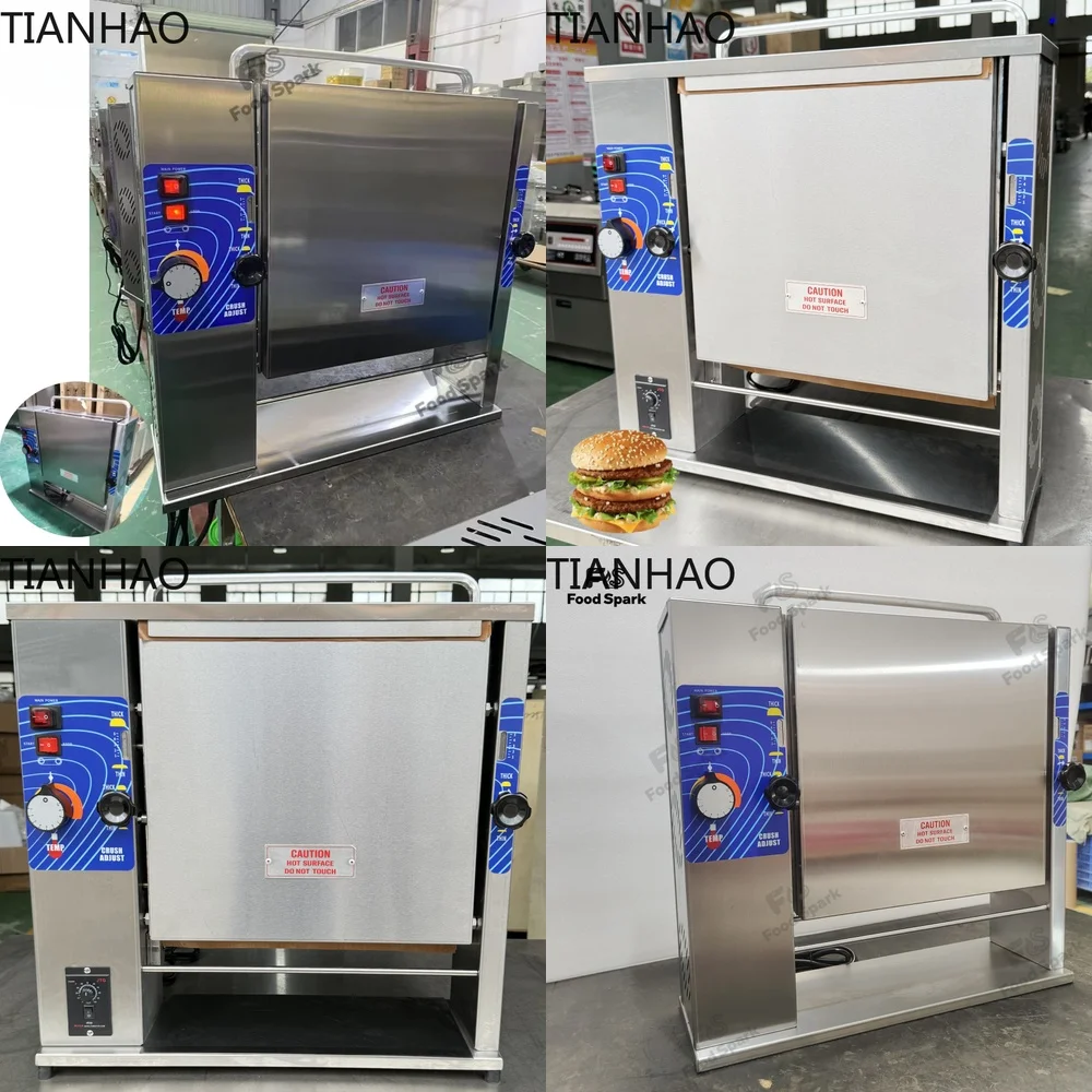 Multifunctional Vertical Conveyor Chain Toaster for Hamburger Bun Toasting Machine Commercial Food Equipment for Fast Food