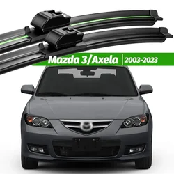 For Mazda 3 Axela 2003-2023 2pcs Front Windshield Wiper Blades 2004 2008 2009 2013 2019 2020 Windscreen Window Accessories