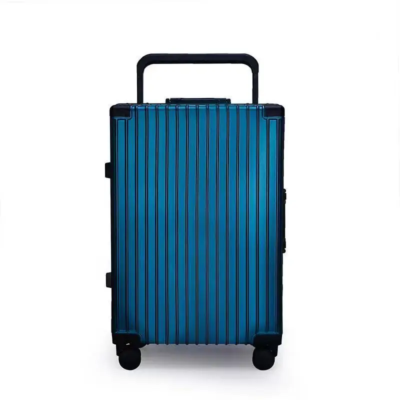 Luggage Fashion Wide Trolley Suitcase Boarding Bag Make-up Trolley Case Suitcase Wheel Medium Million Mute Password Suitcase