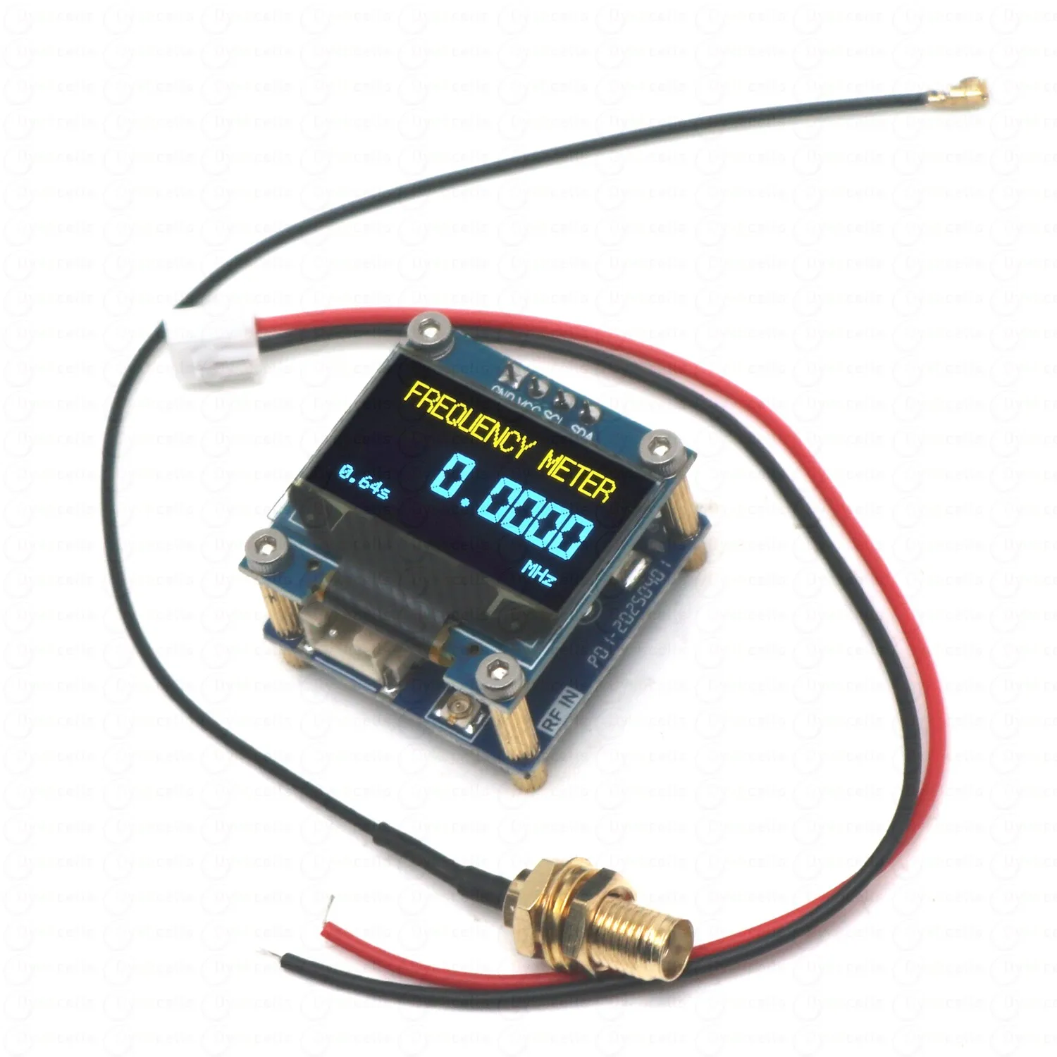 1kHz~100MHz Frequency Counter OLED Display Digital RF Frequency Meter High-Precision Measurement Signal Oscillators Amplifiers
