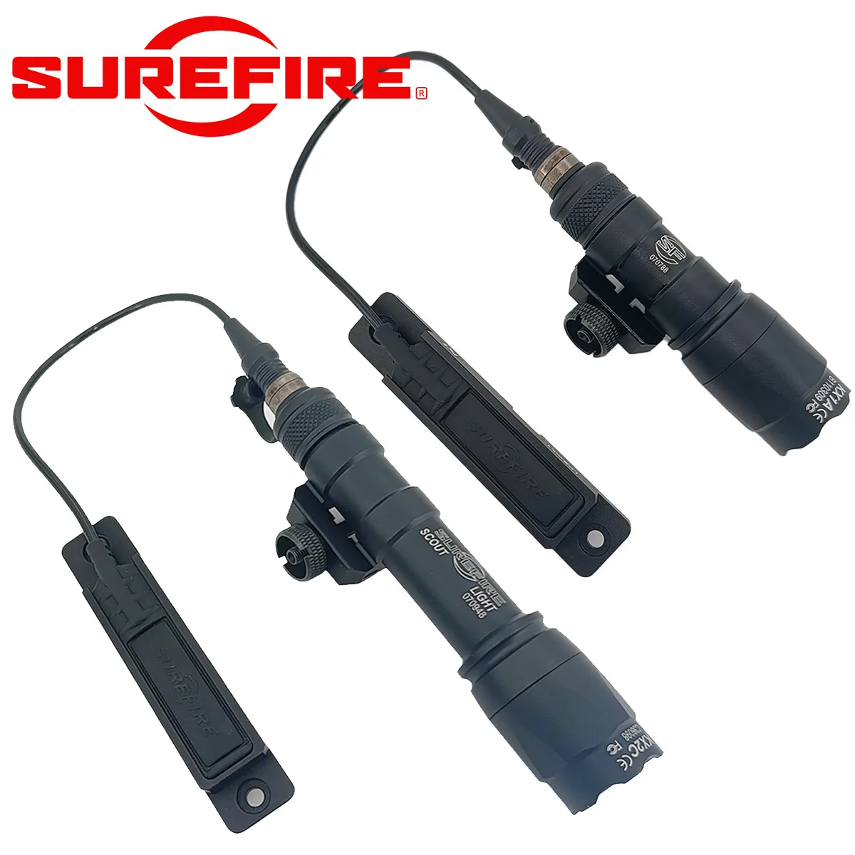 Airsoft Surefire M600C M300C Tactical Rifle Gun AR15 Scout Light Flashlight With LCS LCSMK1 ST07 Remote Tape Plate Mount