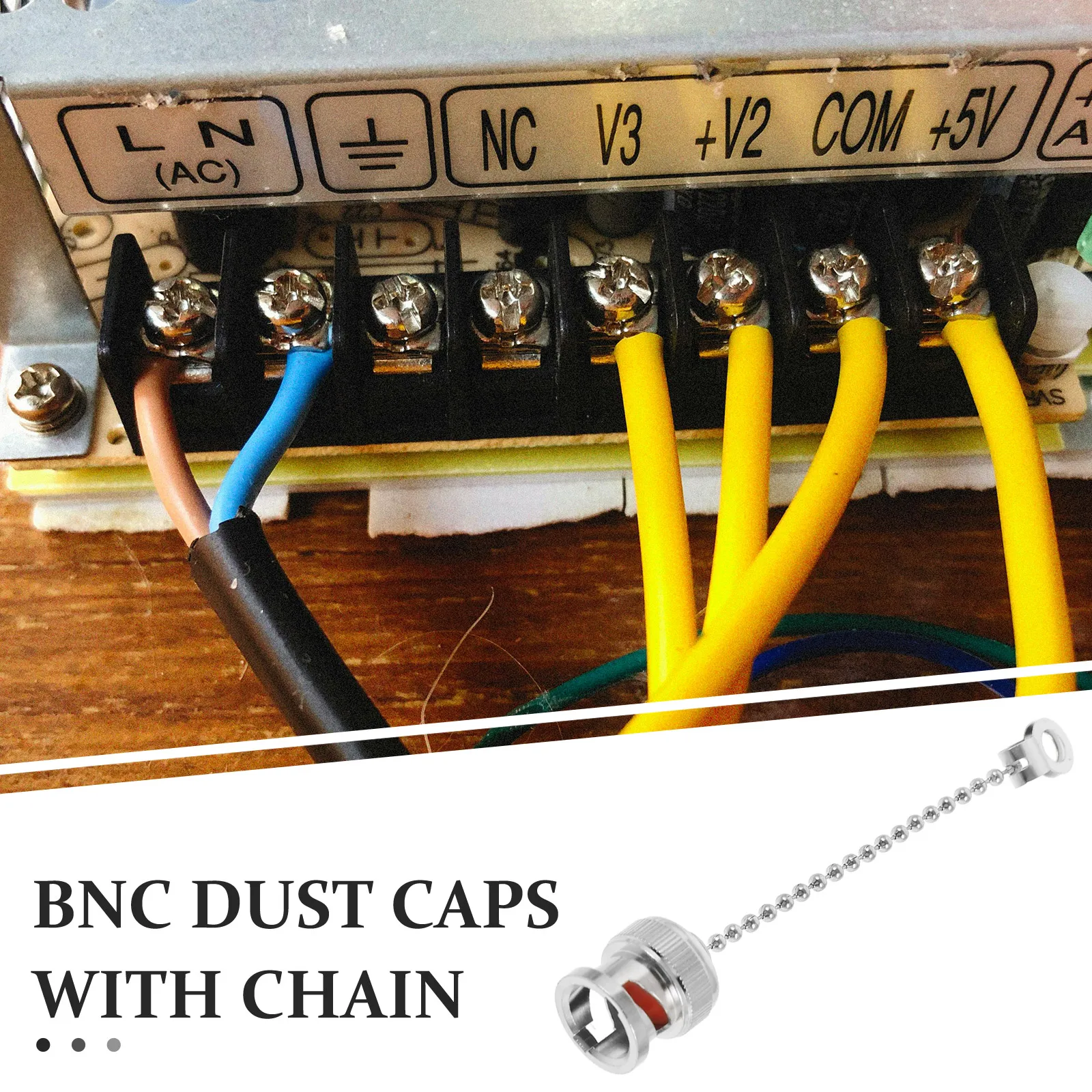 

5 Pcs Dust Caps Waterproof Protective Covers for Female Jack Connectors Nickel Plated Copper Adapters Durability