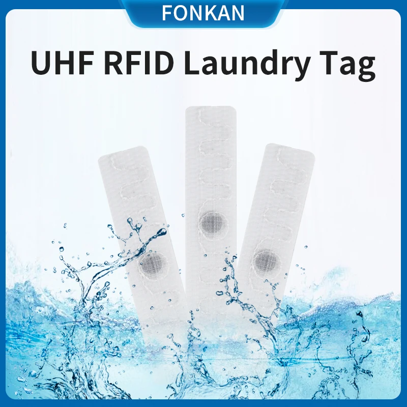 50pcs High Temperature Resistance Waterproof Washing RFID Tag Textile Laundry UHF RFID Passive Tags